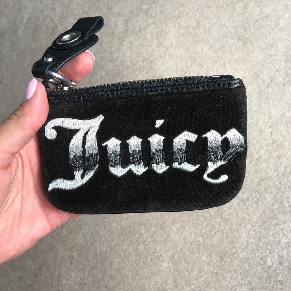 Juicy Couture Black Wristlet